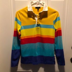 J Crew Long Sleeved Rugby Shirt